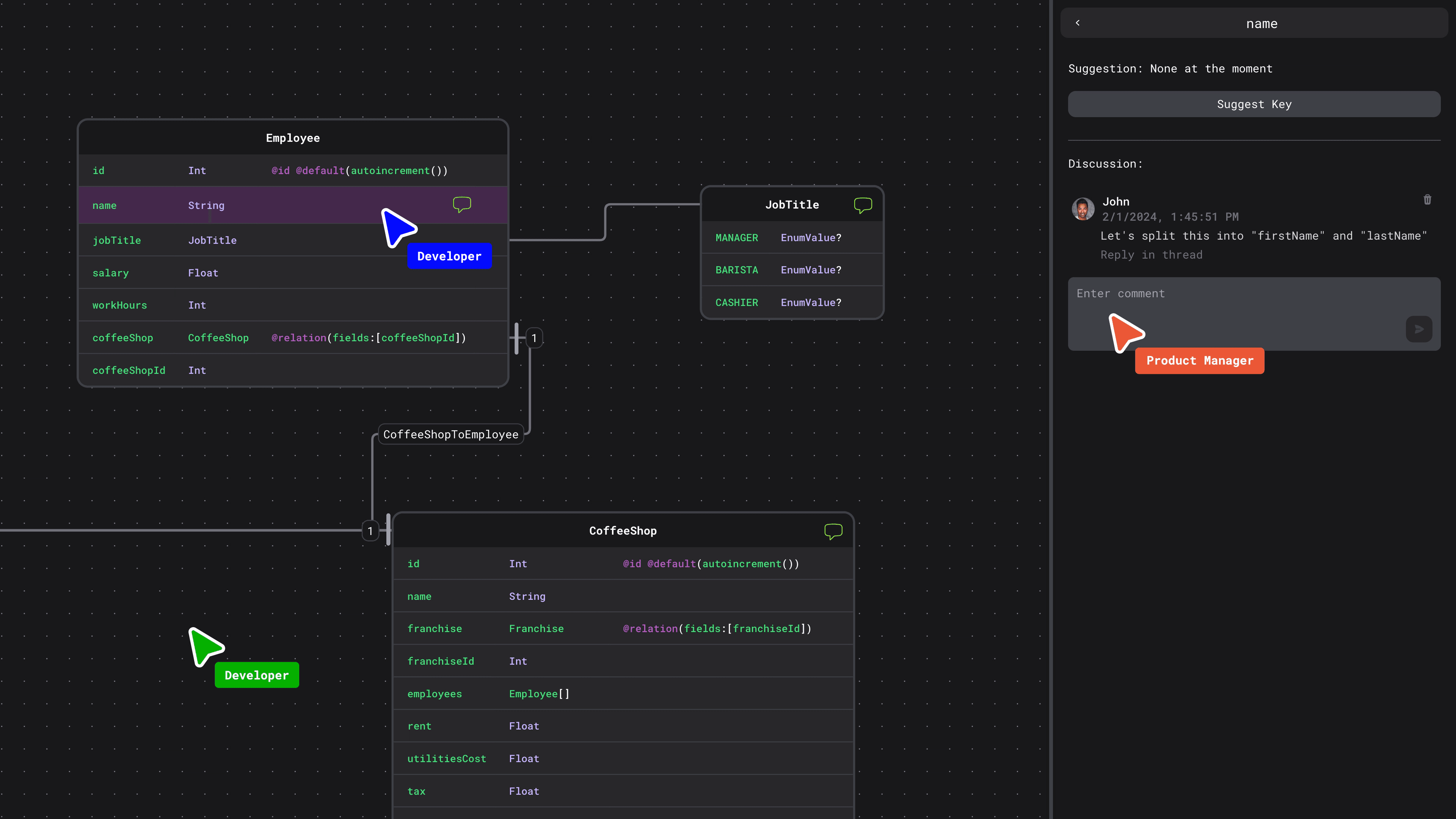 Flexible data model visualization with Hubql and React Flow screenshot